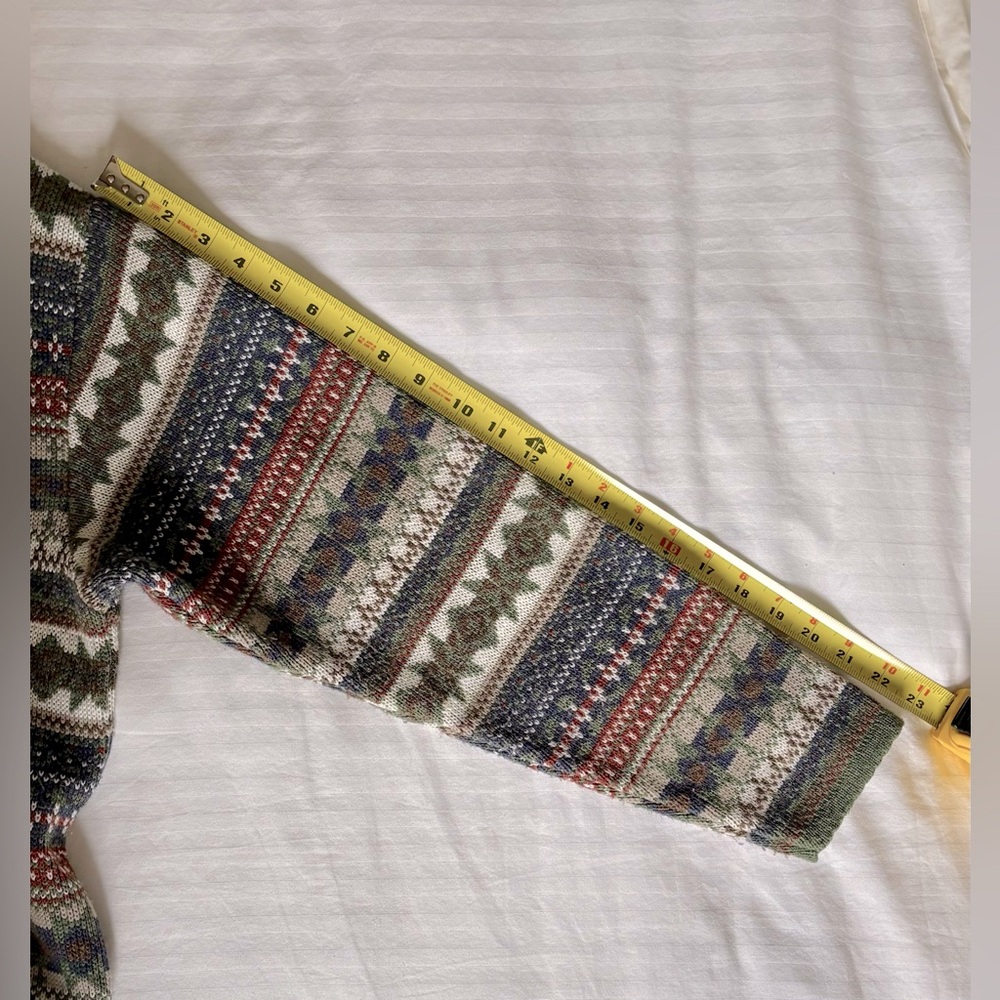 Vintage Fair Isle Cardigan Sweater - Picture 10 of 11